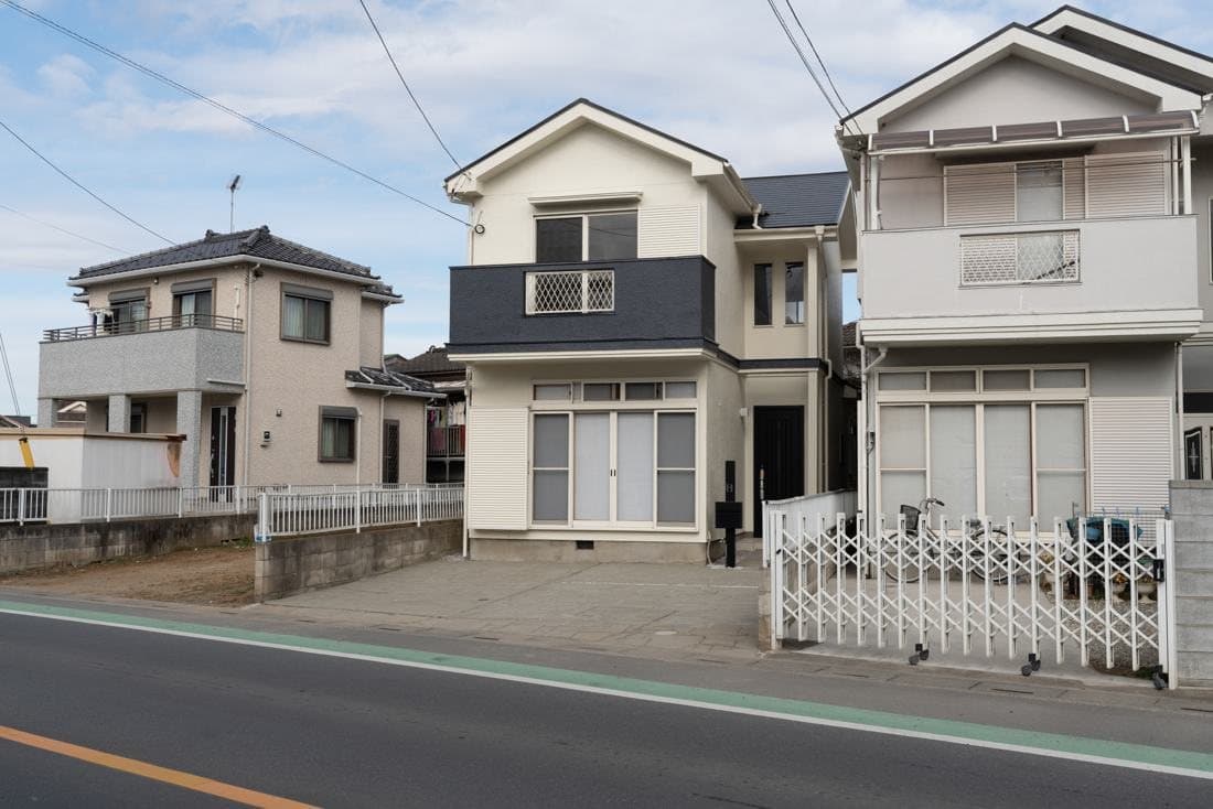 Home No.1, Exterior, street elevation, after renovation